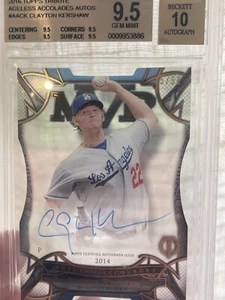 2016 Topps Tribute - Ageless Accolades #AA-CK Clayton Kershaw /50 BGS 9.5 / 10 - Picture 1 of 2