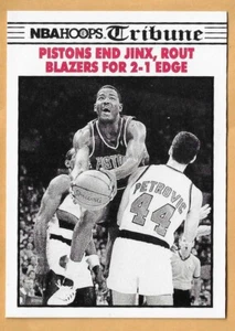 DETROIT WINS GAME #3 121-106 #339 NBA HOOPS 1990-91 - Picture 1 of 2
