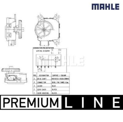 Actuador, válvula mezcladora BEHR *** PREMIUM LINE *** MAHLE AA14000P Foto 1 de 2