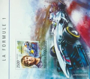 Togo bloque 1093 (completa. edición) nuevo con goma original 2014 Fórmula 1 - Imagen 1 de 1