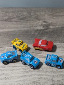 Disney Pixar Cars 2017 Mini Racers Raro Blue King Chick Hicks Ramone Blue Dinoco - Imagen 1 de 11