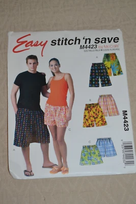 Stitch 'n Save by McCalls M4423 sewing pattern,  unisex boxer shorts size L-XL - Image 1 of 4