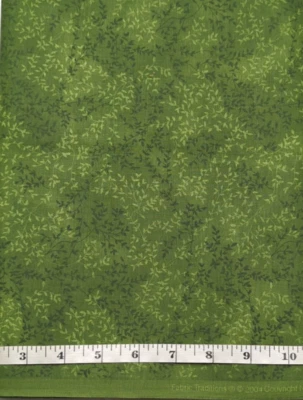 Licuadora verde tonal 2004 1,75 yardas tela tradiciones algodón coser edredón artesanal Foto 1 de 3