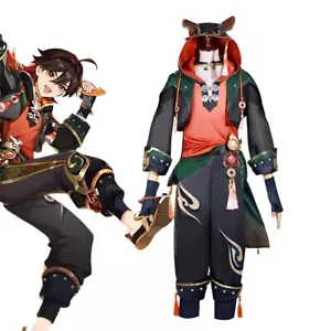 Genshin Impact Gaming Cosplay Costume Halloween Full Set Outfit Carnival - Picture 1 of 12