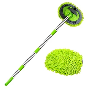 Autowaschbürste Mikrofaser 160cm Teleskop 2-in-1 für Auto und Haushalt - Bild 1 von 10