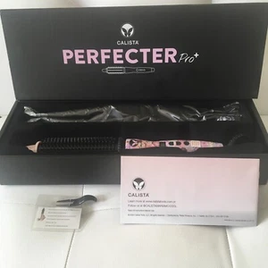 Calista Perfecter Pro Plus Heated Round Brush 1” Pink Floral & Butterfly - Picture 1 of 4