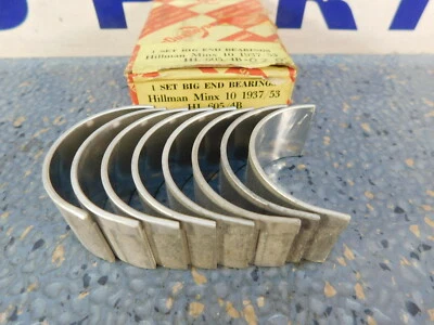 Rodamientos de varilla Hillman Minx Husky Side Valve Conn +.020 de gran tamaño 1947-1955 doble aleación Foto 1 de 4