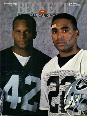 Beckett Noviembre 1991 Edición #20 Lott/Craig Cubierta Vintage Tarjeta Magazine Foto 1 de 4
