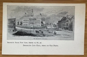1906 Brooklyn Eagle Postcard Series 16 #96 Brooklyn City Hall from an Old Print - Picture 1 of 2