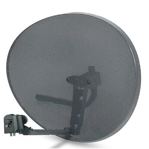 80cm Satellite Dish Zone 2 + Hybrid LNB For Sky Q 6-Output 2 x Wideband 4 x Quad - Picture 1 of 12