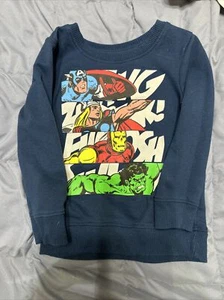 Marvel Kids Sweatshirt Size 3T - Captain America, Thor, Iron Man, Hulk - Picture 1 of 3
