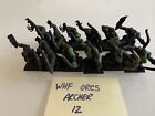 Warhammer Fantasy Orc Boyz 12 Archers Painted Pre-Owned