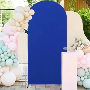 Blue Wedding Arch Cover Arch Backdrop Stand Cover 6.6FT Arch Wall Backdrop Co... - Picture 1 of 6
