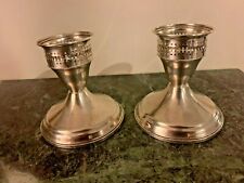 Stunning Sterling Silver Candlesticks, made by "Duchin".Finely Incised