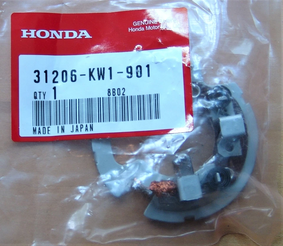 JUEGO SOPORTE CEPILLO MOTOR ARRANQUE HONDA OEM NIGHTHAWK MAGNA 750 NX125 NX250 CRF230F Foto 1 de 1