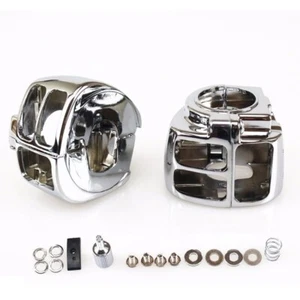 Chrome Switch Housing Cover Fits Harley Davidson Dyna/Sportsters/Softail/V-Rod - Picture 1 of 5