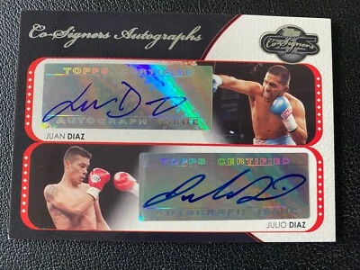 2008 Topps Co-Signers Boxer Juan Diaz / Julio Diaz Auto (Nm-Mt) - Image 1 of 2