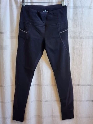 Pantalones de yoga para correr atleta pequeños para mujer calzas leggings pantalones capri negros Foto 1 de 4