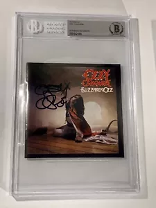 Ozzy Osbourne signierte CD Blizzard of Oz Beckett Echtheitszertifikat mit Platte Black Sabbath - Bild 1 von 12