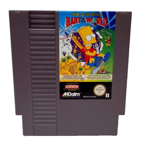 The Simpsons Bart Vs The World Nintendo NES Cartridge