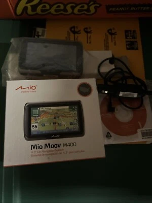 MIO Moov M400 Portable Car GPS Navigation Bundle Set 4.3" LCD Widescreen travel - Image 1 of 3