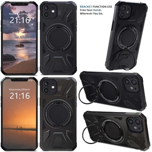 Für Apple iPhone 11 robuste schwarz grau Hybrid Ständer Ring Handy Hülle Cover - Bild 1 von 47