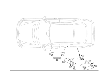 正品梅赛德斯-奔驰控制单元 003-540-39-45 — 第 1/2 张图片