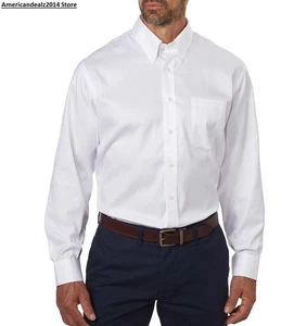 Kirkland Signature Men's Traditional Fit Dress Shirt, White, 16.5 x 32 - Picture 1 of 4