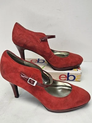 Zapatos de salón Alfani para mujer syssy Mary Jane punta redonda tacón de aguja rojo talla 6 M Foto 1 de 4