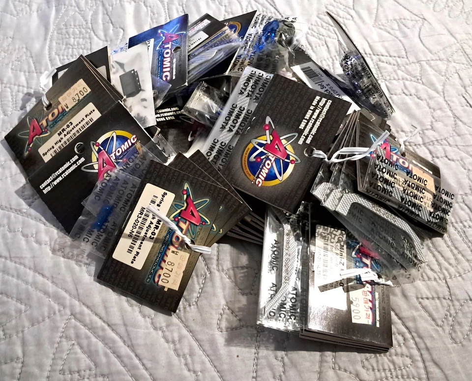 RC Parts Lot x62 ~ Atomic ~ Upgrade Parts for Kyosho Mini Z - Image 1 of 4