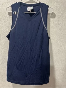 Champion Authentic Damen Active atmungsaktiv Racerback Tank LG blau neu ohne Etikett - Bild 1 von 9