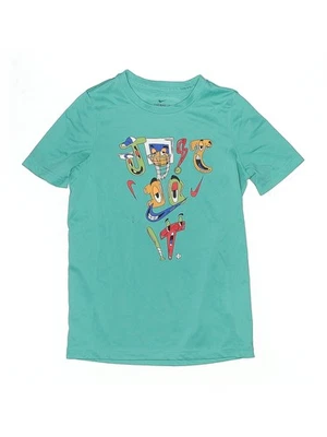 Nike Niñas Verde Manga Corta Camiseta Niños Pequeños Foto 1 de 2