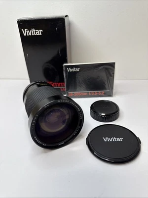 Vintage Film Camera Vivitar 28-205mm Macro Zoom Lens Free Shipping - Image 1 of 4