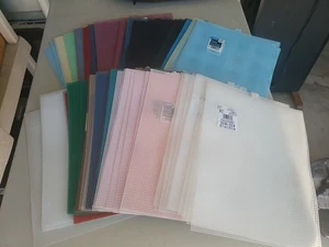 Darice & QC Plastic Canvas Multi Color Mesh Lot Of 80 Sheets 10.5 X 13.5 in  NWT - Picture 1 of 6