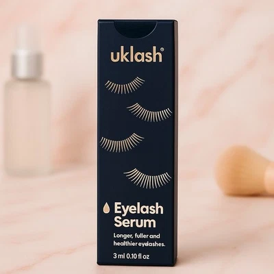 UKLASH UK Lash Growth Serum 3ml Sealed New Genuine UK Seller, Longer Eyelashes Growth