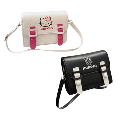 Mini Cartera Hello Kitty Blanca y Kuromi Negra Imitación Cuero Nuevo Regalo de Vacaciones Foto 1 de 4