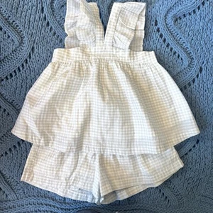 Country Road Toddler Girls Set Top Skirt Silver White Size 2 - Picture 1 of 6
