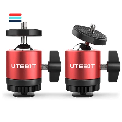 2 Stück Kugelkopf mit Blitzschuh | 360° Drehbar | Leicht - Bild 1 von 4