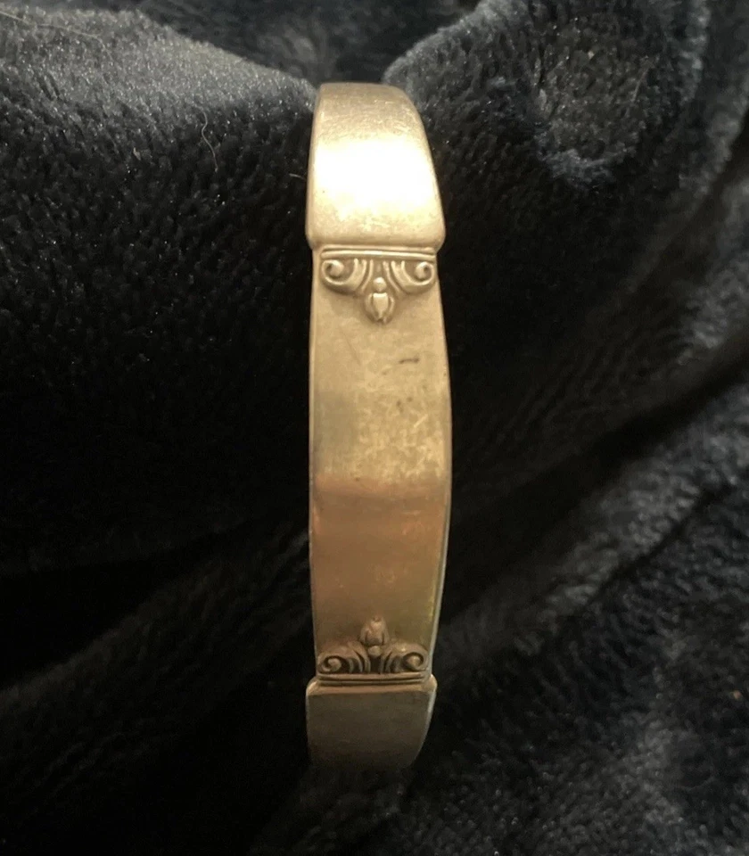 Brazalete Brazalete Cuchara Flor De Lis Plata de Ley 925 Foto 1 de 4