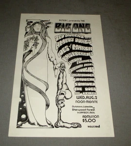 1972-TED NUGENT-AMBOY DUKES-SHERWOOD FOREST-THE BIG ONE-CONCERT-POSTER-ORG 17" - Picture 1 of 19