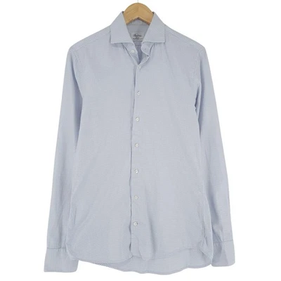 Strellson Men Dress Shirt Classic Blue Slim Fit Check Oo0 Size 40 15.3/4 - Image 1 of 4