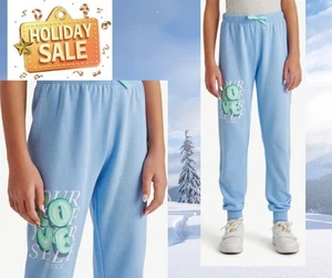 Justice Mädchen Größe L 12-14 Everyday Fleece Jogger Jogginghose Farbe BLAU NEU - Bild 1 von 18