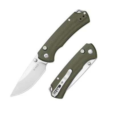 Kizer T1 BD EDC Folding Pocket Knife Nitro-V Blade Micarta Handle V3490.2BA1 - Image 1 of 4