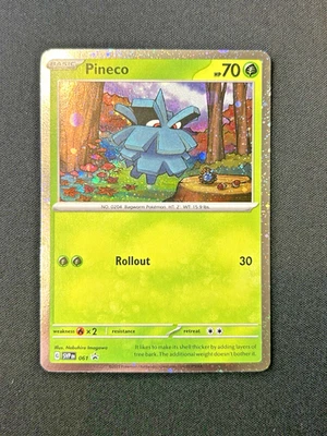Pineco 061 Sv: Scarlet & Violet Black Star Promo Card Holo - Image 1 of 2
