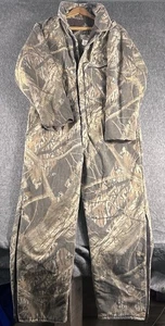 Vintage 90s Mossy Oak Break Up Made In USA Camo Hunting Coveralls Insulated SZ M - Picture 1 of 15
