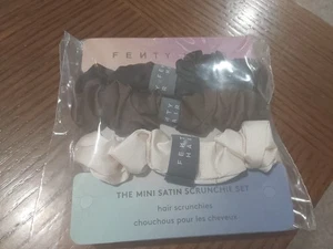 FENTY BEAUTY THE MINI SATIN HAIR SCRUNCHIE SET/3 NEW FREE SHIP! - Picture 1 of 1