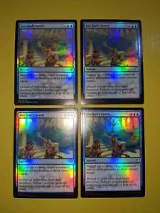 FOIL Sea God's Scorn x4 Theros: Beyond Death 4x Magic the Gathering MTG - Picture 1 of 1