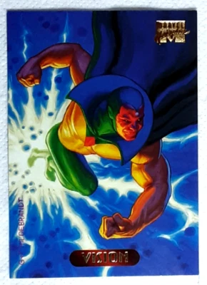 1994 Marvel Masterpiece Card 132 VISION. Free New Top Loader. - Image 1 of 3