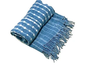 #5329 feines Vintage gefärbtes Mossi Indigo-Tuch Burkina Faso 59 Zoll W by 43 Zoll - Bild 1 von 5