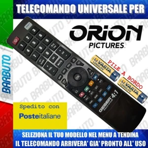 TELECOMANDO UNIVERSALE ORION* CLICCA SUL TUO MODELLO E LO RICEVERAI GIA PRONTO - Imagen 1 de 1